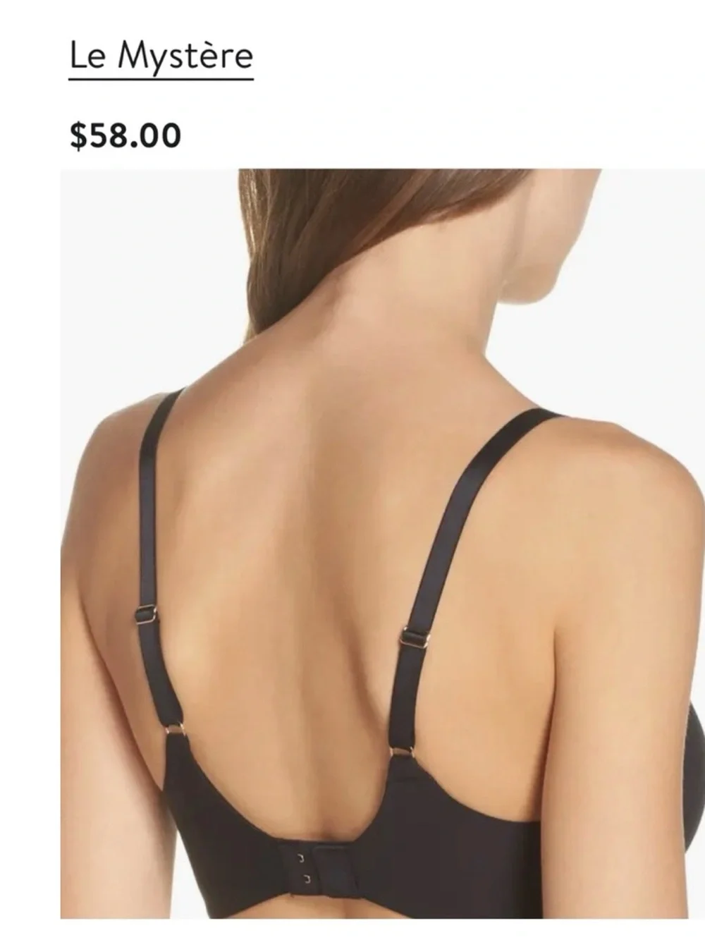 Le Mystere Sheer Illusion Wireless Bra 34DDD
